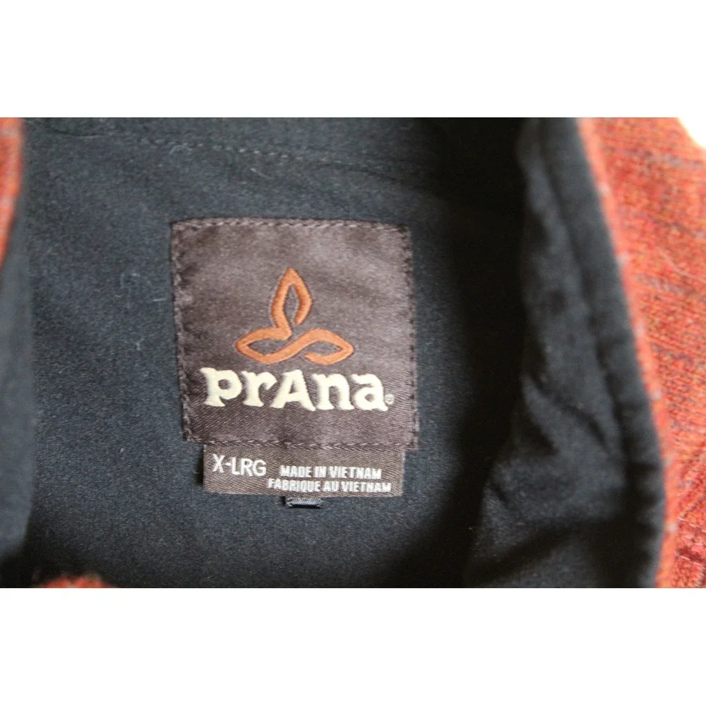prAna‎ Mens Cocoa Barclay Sweater X-Large Jacket